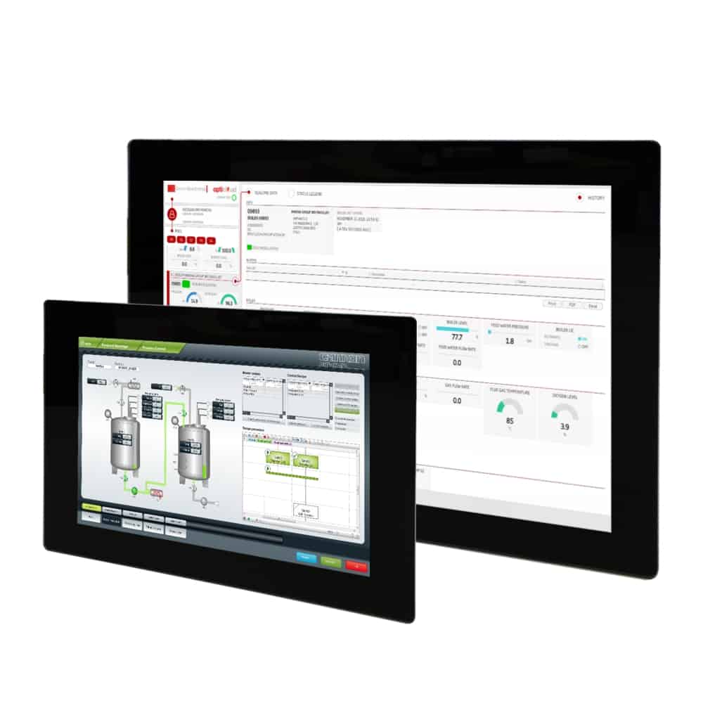 Bewährt und innovativ - C1/C1 eco Automatisierungspanels kombinieren in einer Geräteserie bewährte Singletouch-Technik mit PCAP Multitouch Glasfronten für Bedienoberflächen mit fortschrittlicher Gestensteuerung. Es stehen Varianten in 4:3 oder Widescreen 16:9 Displayformaten in verschiedenen Größen zur Verfügung.