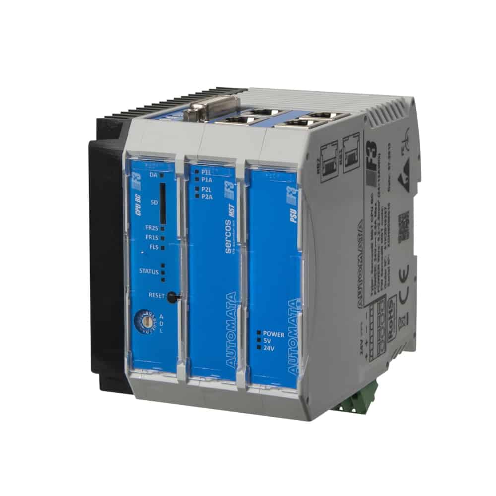 F3 PAC is the Programmable Automation Controller, developed by Cannon Automata, that combines the features and the capabilities of a PC-based control system with those of a typical PLC and motion control.