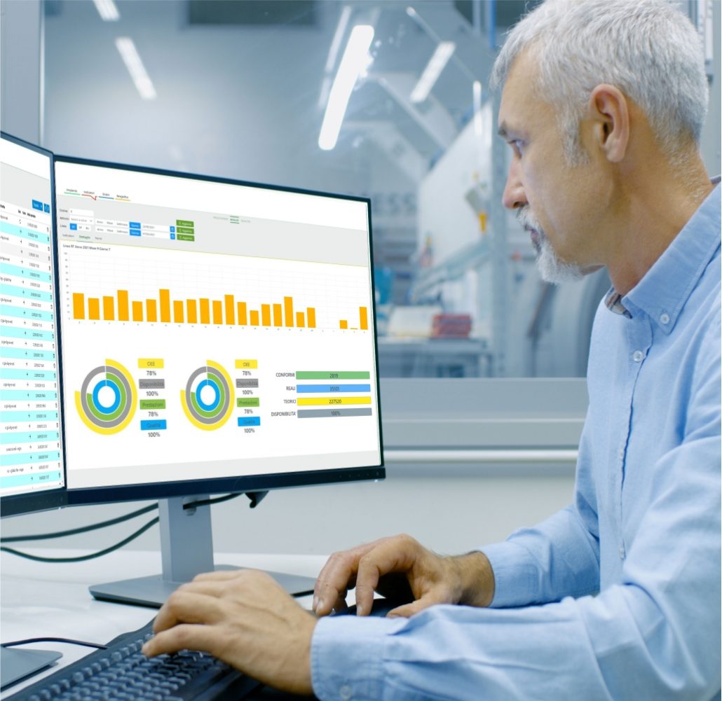 A solution that allows you to manage histories and process the information collected through dedicated dashboards, customizing them to the specific needs of the customer and according to the different company areas.